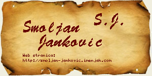 Smoljan Janković vizit kartica